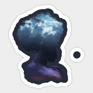 HEAD ON THE CLOUDS Sticker